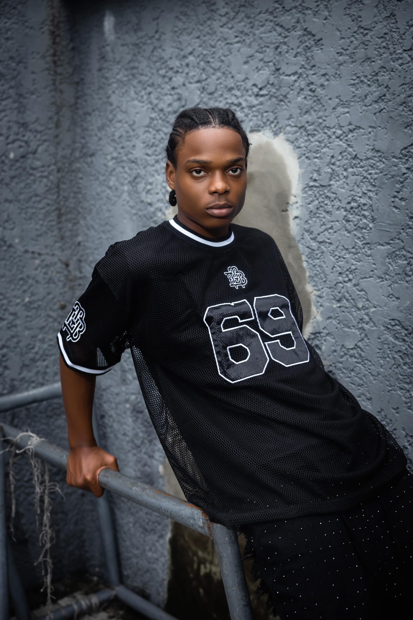 BLACK NET SHIRT